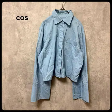 # COS 코스 라이트 블루 긴팔 셔츠 블라우스 상의