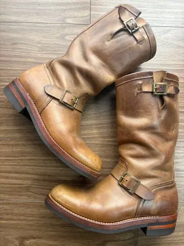 MOTOR 크롬 엑셀 가죽 엔지니어 부츠 1001