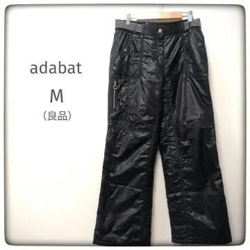 adabat 나일론 팬츠 블랙 M 지퍼 포켓 골프
