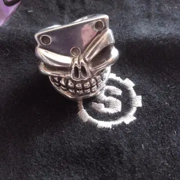 미사용 STARLINGEAR UNLUCKY 스컬 실버 반지 59g