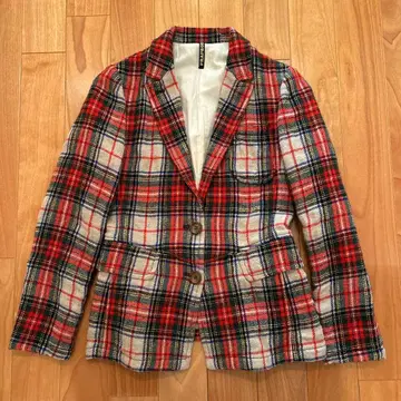 [ 1월 말 한정판 판매 ] 체크 무늬 테일러드 자켓