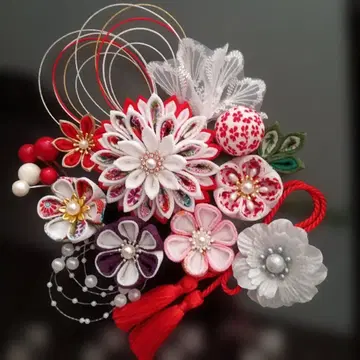 츠마미세이잔 머리 장식 성인식 결혼식 졸업식