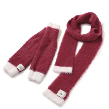 PINKY&DIANNE [WEB 한정판] 스톨 & 핸드 워머 세트