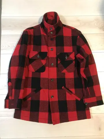 [ 70s edwin ] 매키노 자켓 블록 체크 vintage 빨검