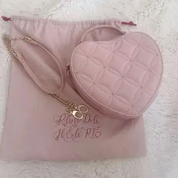 randa 하트형 핑크 숄더백