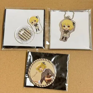 건담 SEED 콜라보 카페 카가리 아크릴 스탠드 캔뱃지 키체인