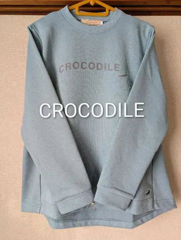 CROCODILE 로고 프린트 그린 맨투맨 L 사이즈 택 포함 새상품