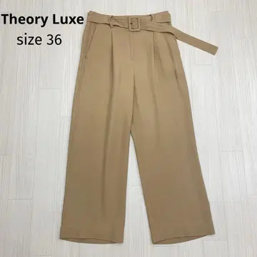 Theory Luxe 턱 와이드 팬츠 슬랙스 허리 벨트 포함