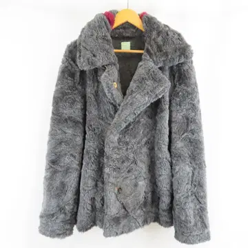 90s~00s SHANTii 퍼 보아 라인 더블 자켓 L