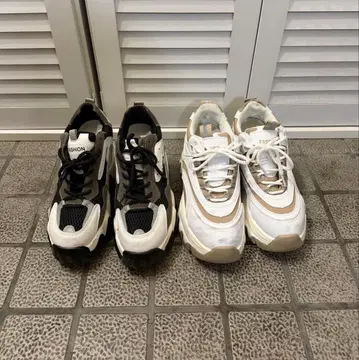 SHEIN 통굽 스니커즈 23.5(37) 2족 세트