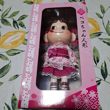 페코짱 인형 핑크 꽃무늬