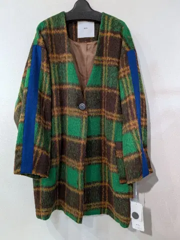 sfide 노카라 체크 코트