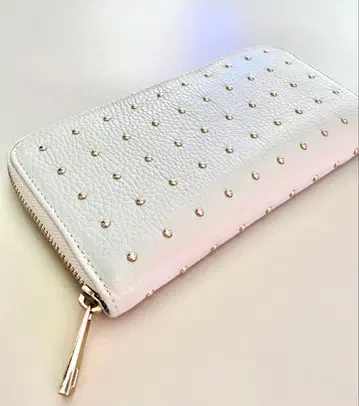 [ 이탈리아제 ] LAURA DI MAGGIO 스터드 스카이블루 장지갑