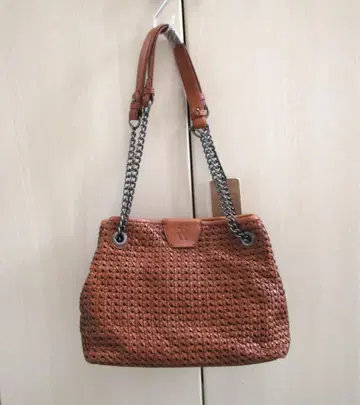 [ 새상품 ] ROSSI 이탈리아제 메쉬 천연 가죽 숄더백