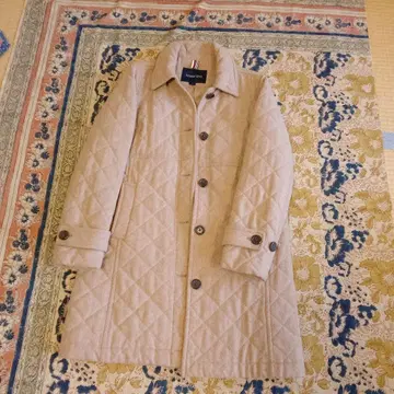 랜즈 엔드 퀼팅 롱 코트 L