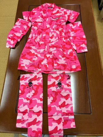 Rudie Hunt 핑크 카모플라쥬 우비 S