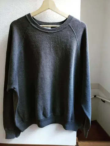 90년대 USA제 빅 사이즈 블랙 빈티지 맨투맨 귀 페이드