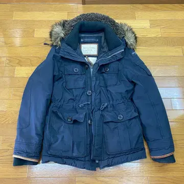 Abercrombie & Fitch 다운 자켓 코트 L 네이비