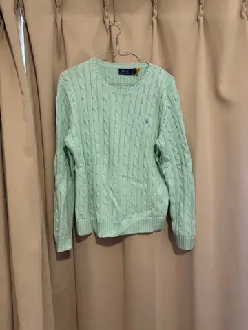 랄프 로렌 스웨터 XL 민트 그린