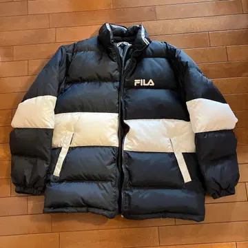 FILA 다운 자켓 블랙 화이트