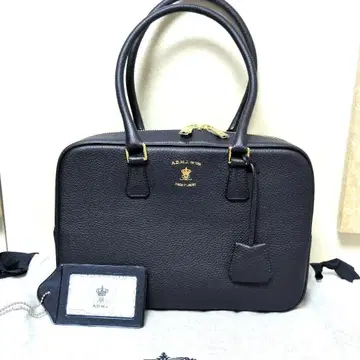 미사용 새상품! A.D.M.J. 네이비 가죽 핸드백