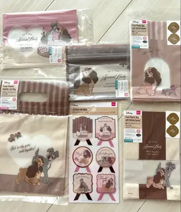 디즈니 이상한 나라의 앨리스 새상품 지퍼 백 기프트 씰 6개 세트