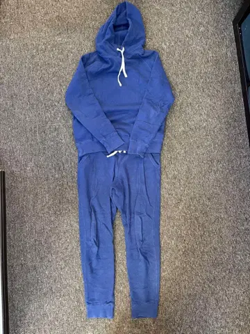 NIKO AND 네이비 후드 부착 맨투맨 셋업