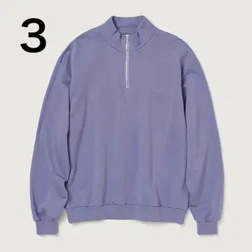 AURALEE ELASTIC HIGH GAUGE SWEAT 하프 지퍼 3