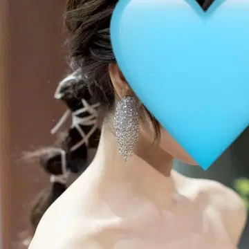 귀걸이 브라이덜 액세서리 실버