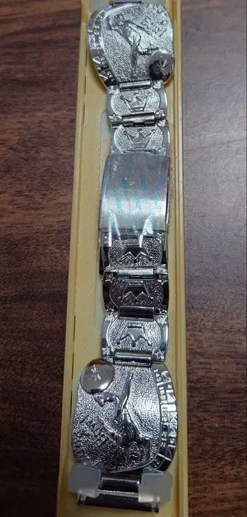 데드스탁 메탈 벨트 실버 볼링 디자인