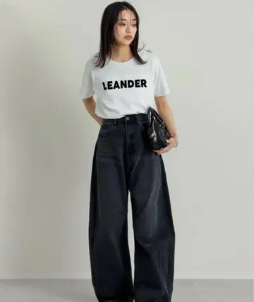 Re:EDIT 프린지 배럴 레그 데님 블랙 XLC