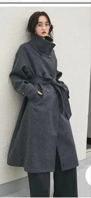 어반 리서치 센스 오브 플레이스 스탠드 카라 롱 코트