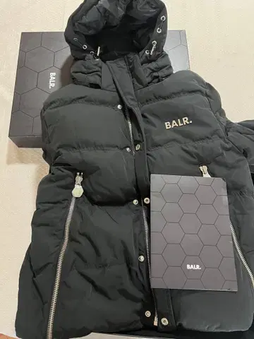 BALR. 블랙 다운 자켓 S