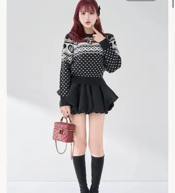 다리치 Darich 볼륨 벌룬 미니 스커트