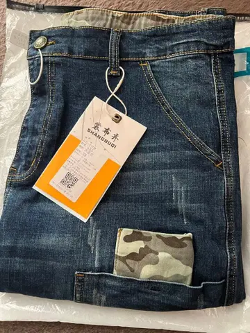 데님 팬츠 다크 블루 초신축 미사용 새상품