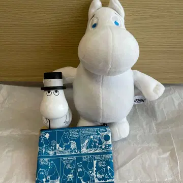 무민 봉제 인형 오브제 파우치 세트