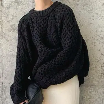 select MOCA 셀렉트모카 빈티지 라이크 케이블 니트