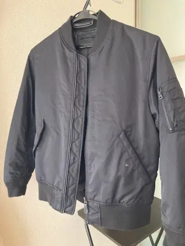 블랙 MA-1 플라이트 자켓