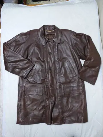 A.C.S.A 스페인산 가죽 코트 48 브라운 A.C.S.A 남성용