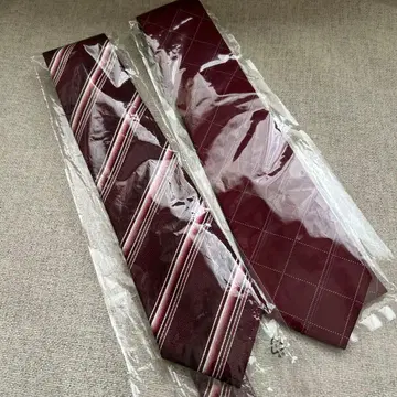 COMME CA MEN 스트라이프 넥타이 실크 일본제 2세트