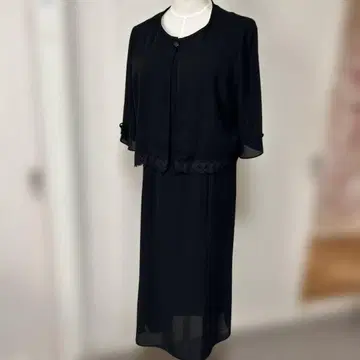 블랙 원피스 정장 레이스 장식 포함