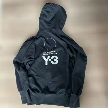 Y-3 블랙 후드 부착 후드티