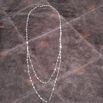 에스테르 K10WG 페달 체인 롱 목걸이 조정 가능