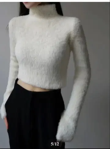 maisoncelon 샤기 니트 셋업 블랙