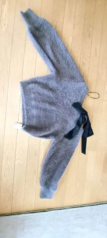 INGNI 그레이 리본 포함 스웨터 M