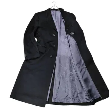 L&B HOMME 캐시미어 100% 체스터 롱 코트 블랙 XL