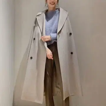 [ 정가 6.8만 ] Plage 일본제 테일러드 롱 코트 그레이