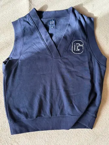 GAP 네이비 V넥 슬리브리스 니트 베스트