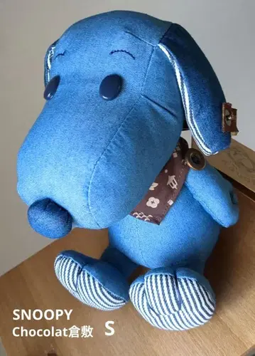 SNOOPY 데님 봉제 인형 S 쇼콜라 쿠라시키