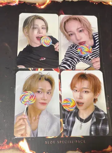 XLOV mystargoods 트레이딩 카드 4장 세트